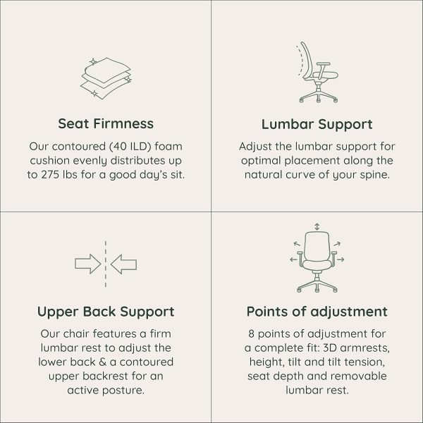 Branch Ergonomic Chair - A Versatile Desk Chair with Adjustable Lumbar Support, Breathable Mesh Backrest, and Smooth Wheels - Experience Optimal Comfort and Support - All Black - Image 6